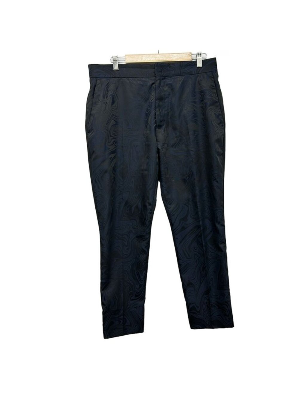 Louis Vuitton Pants M Navy Black Full Length All Over Print 20 SS 44